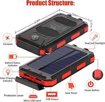 Durecopow Solar Charger