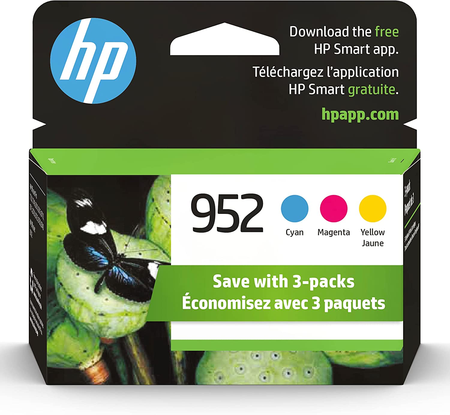 HP 952 Tri-Color Ink Cartridges (3-pack): Optimized for HP OfficeJet Pro