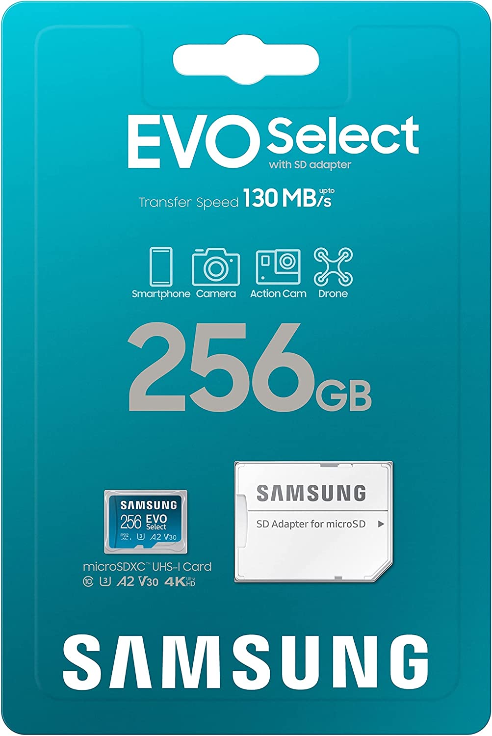 Samsung EVO Select 256GB MicroSD Card