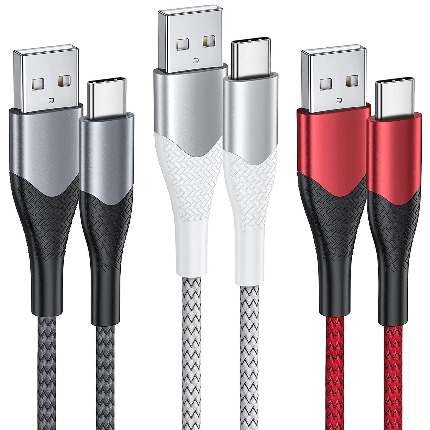 Maximizing Speed and Durability: A Review of the Type C Charger Cable Fast Charging 6FT 3Pack Nylon Braided USB C Cord