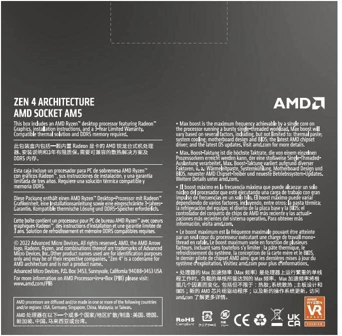 AMD Ryzen 9 7900X Desktop Processor