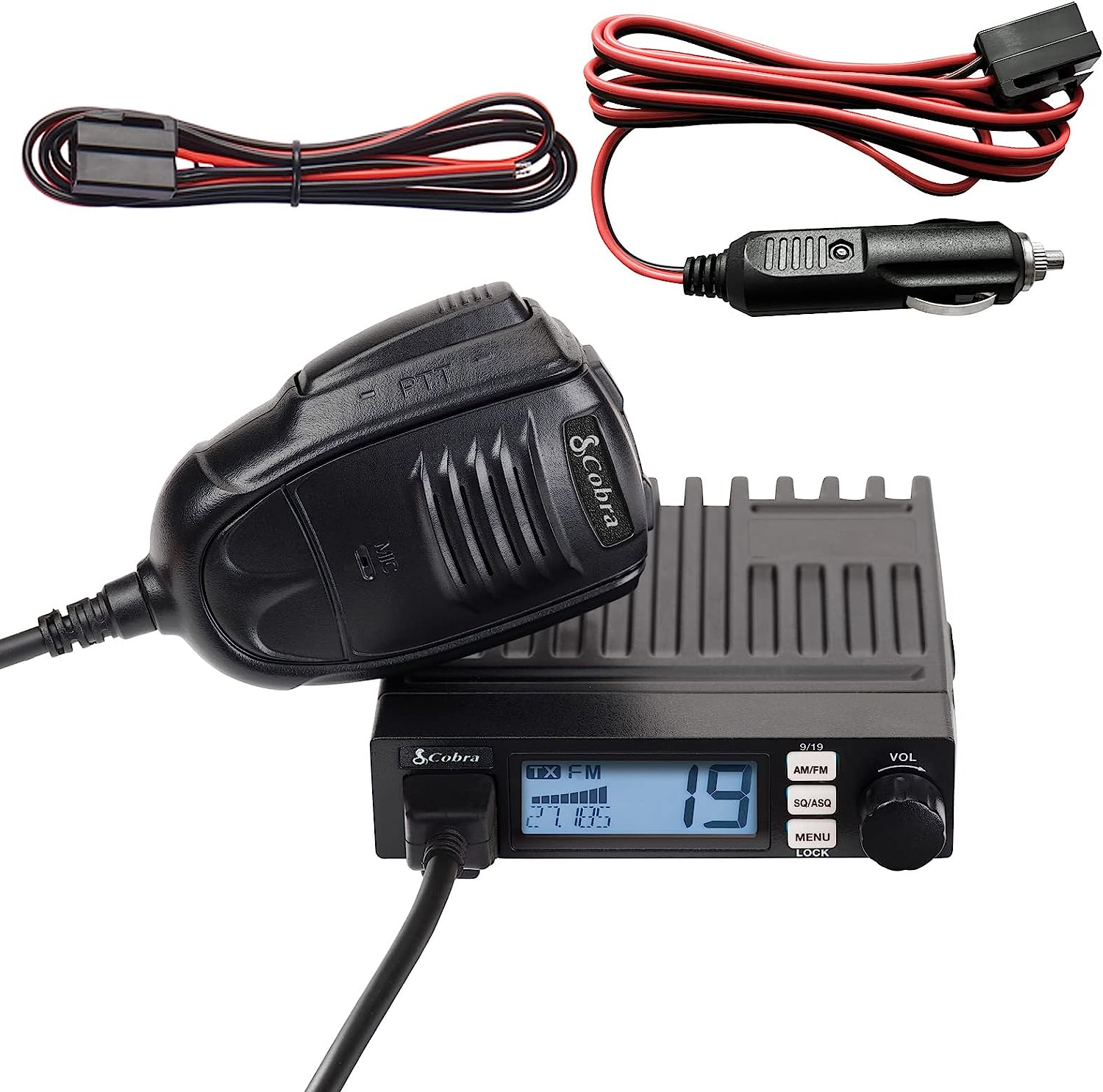 Cobra 19 MINI AM/FM CB Radio – Compact Travel Essential with Premium Features