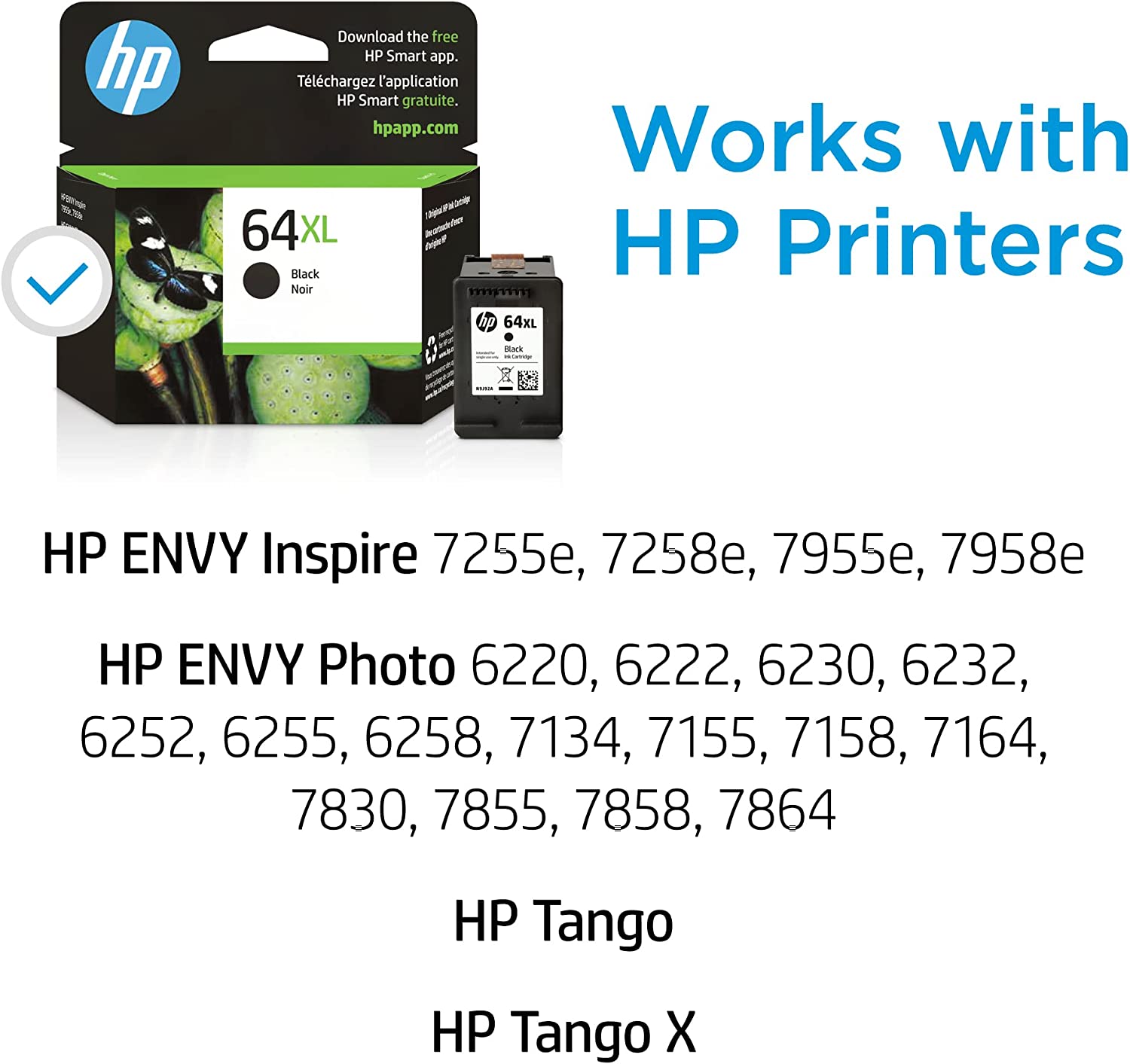 HP 64XL Black High-Yield Ink Cartridge