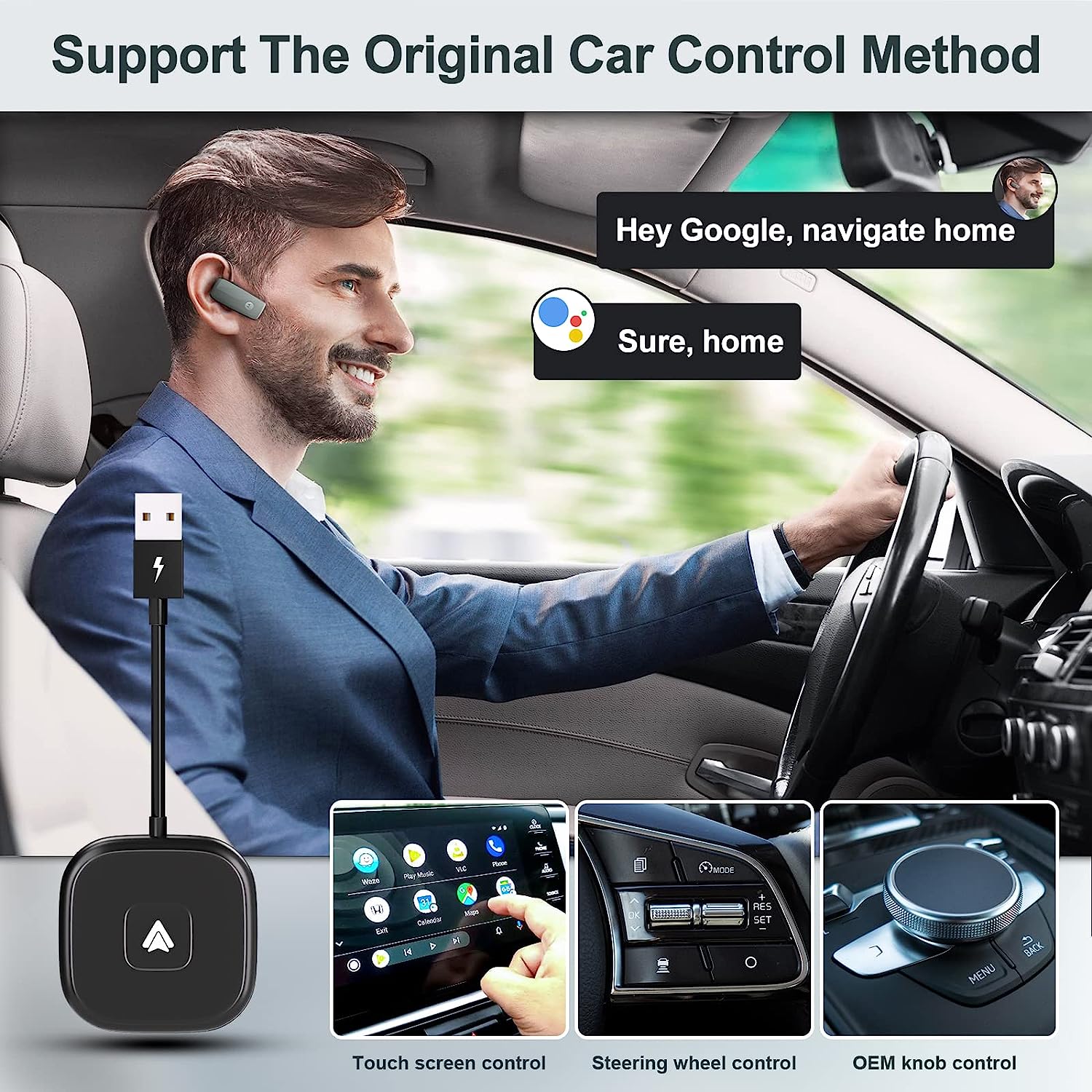 Uxeunrps Wireless Android Auto Adapter