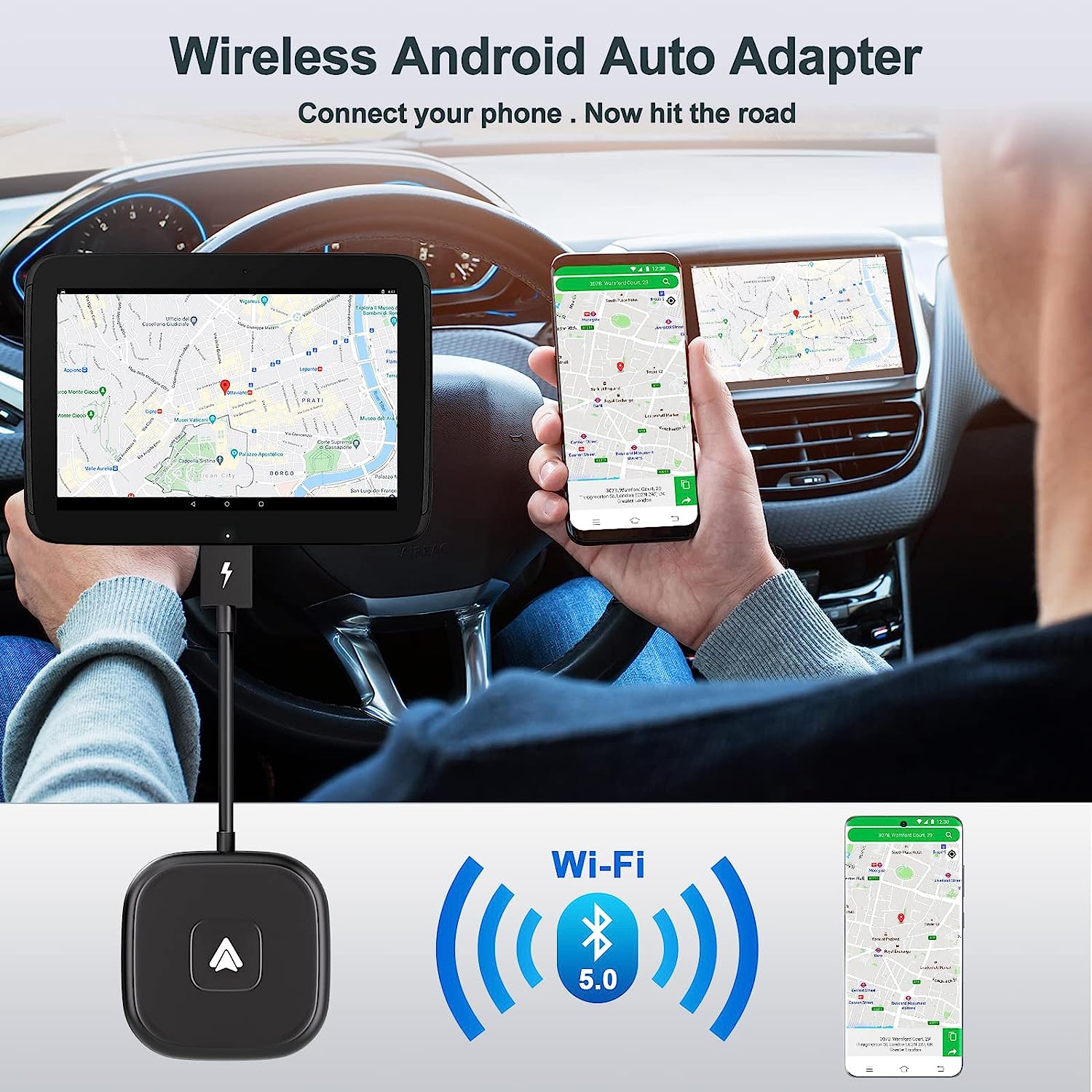 Uxeunrps Wireless Android Auto Adapter