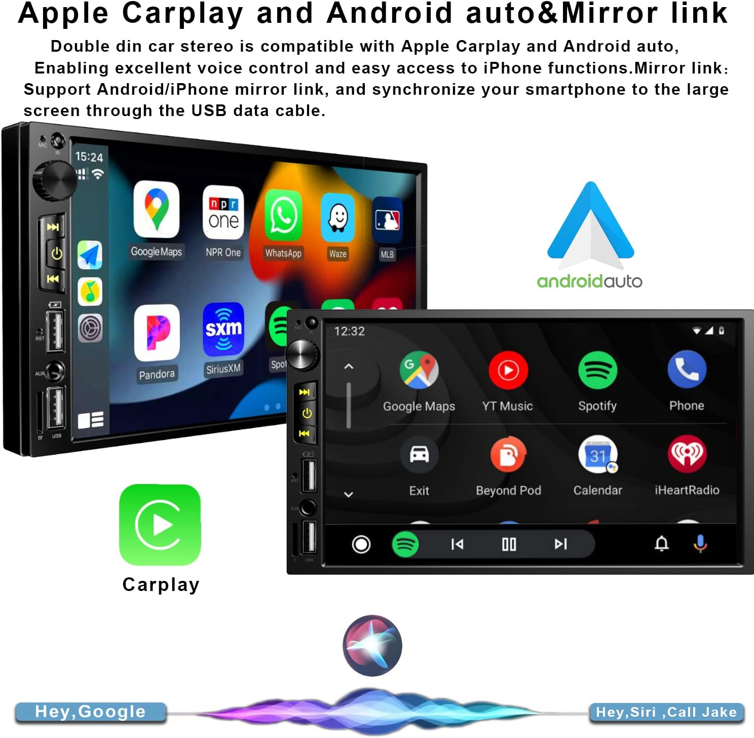 Apple CarPlay Double Din Car Stereo Review