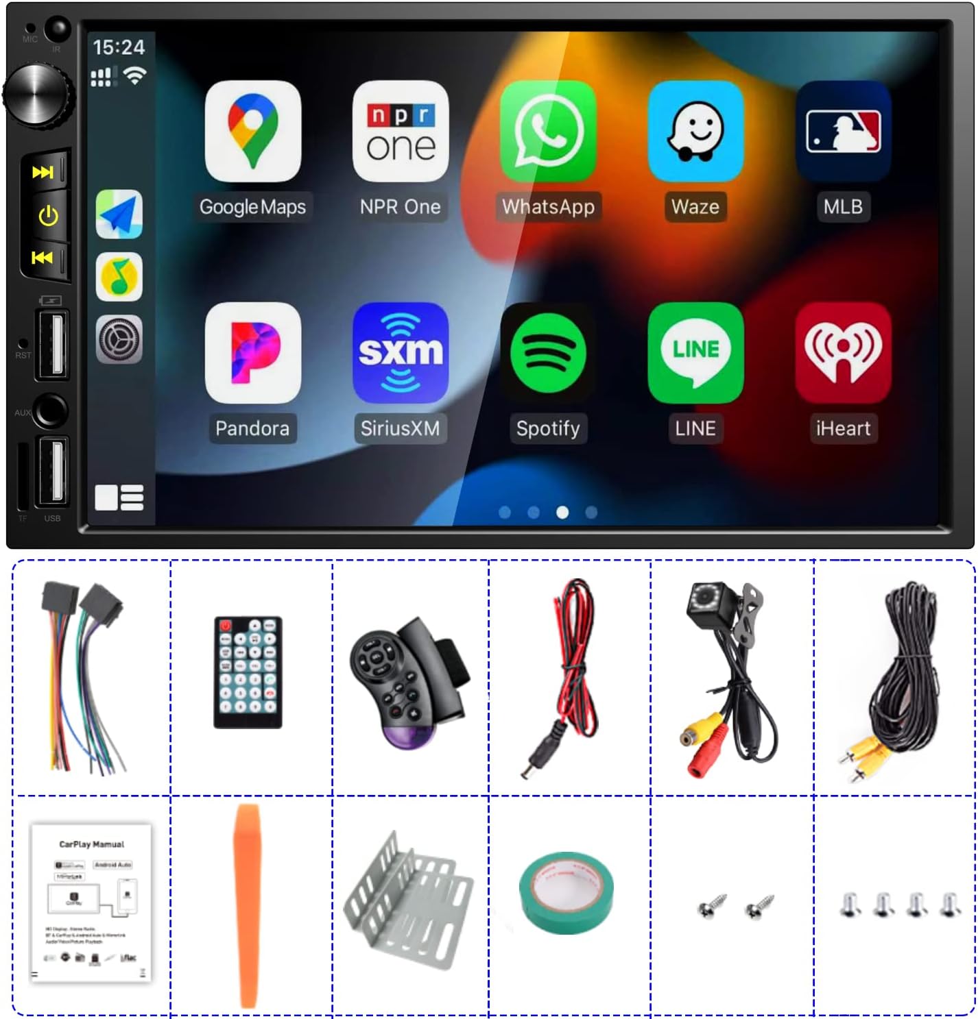 Apple CarPlay Double Din Car Stereo Review