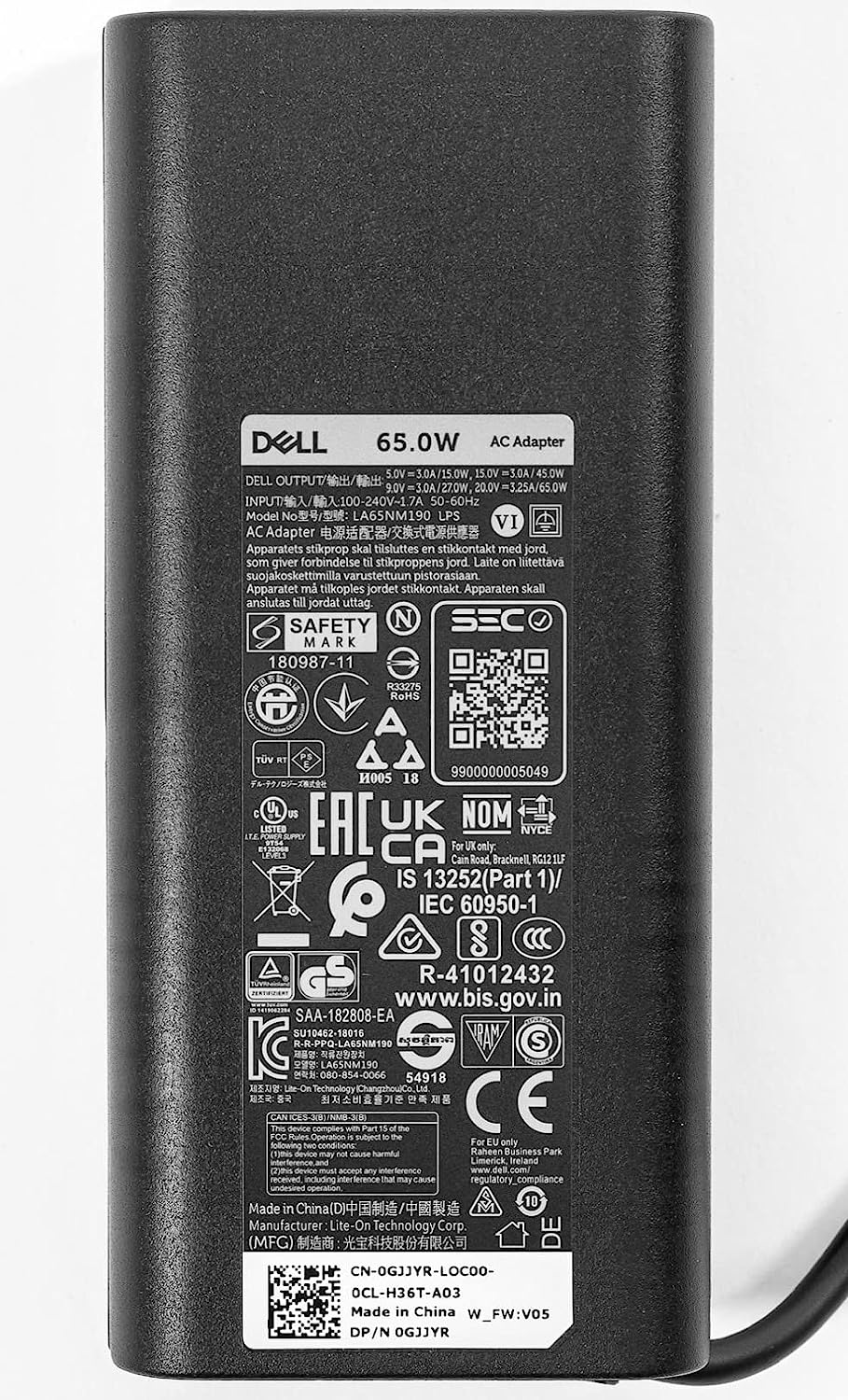 Dell Laptop Charger 65W