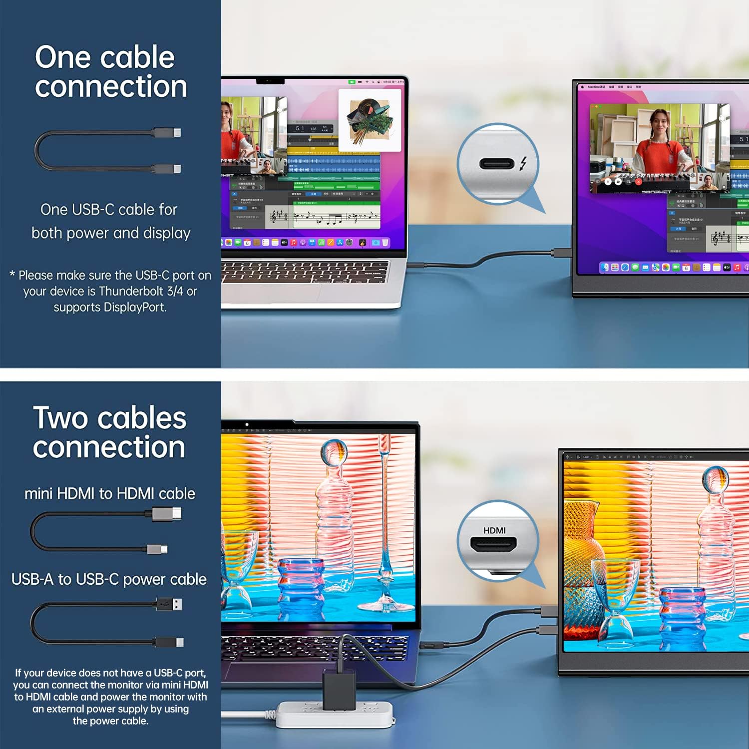 ForHelp 15.6inch Portable Monitor