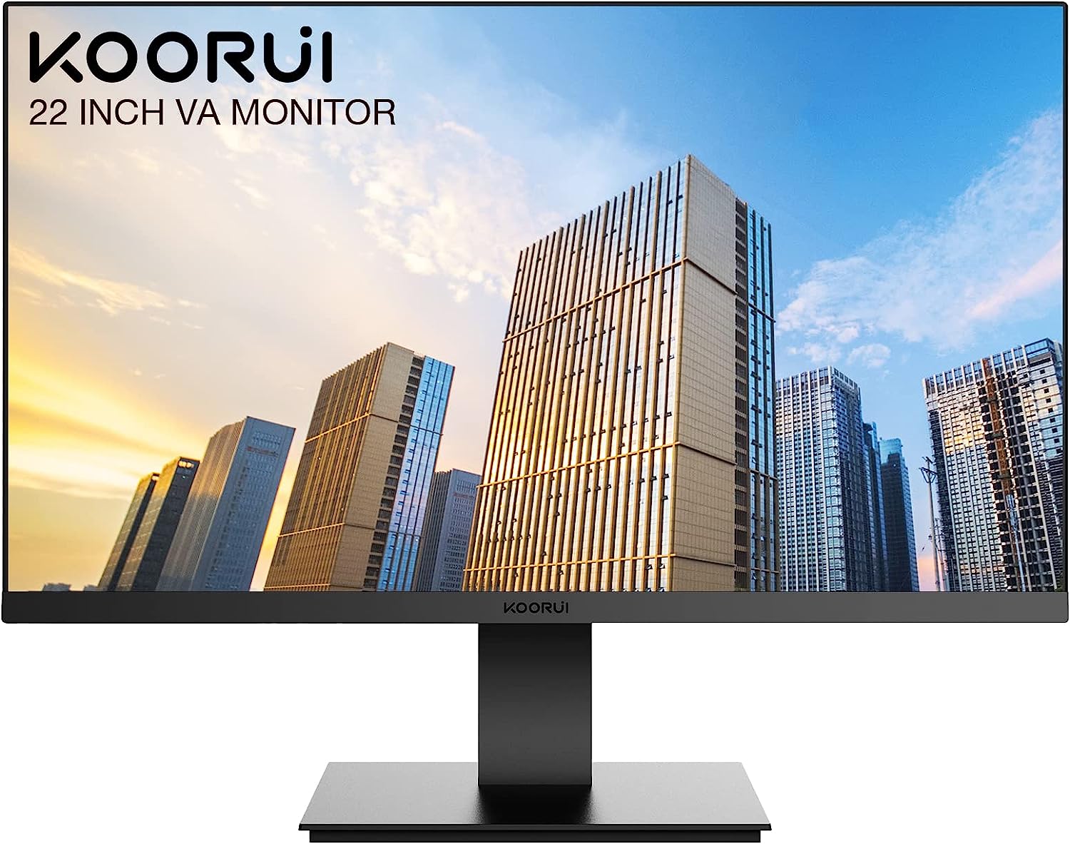 KOORUI 22 Inch FHD Computer Monitor: Ultra-Thin Bezel and Eye Care Feature Review