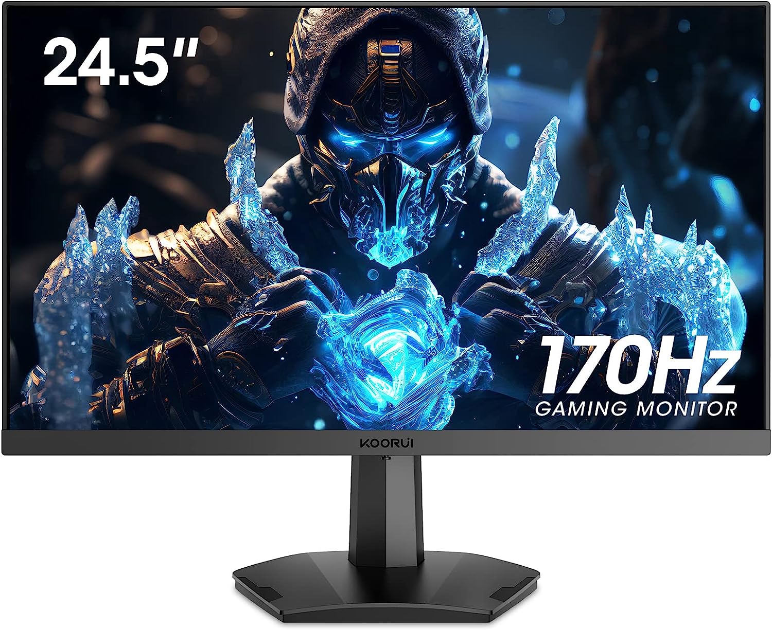 Revolutionize Your Gaming Experience with KOORUI 24.5 Inch FHD Gaming Monitor.