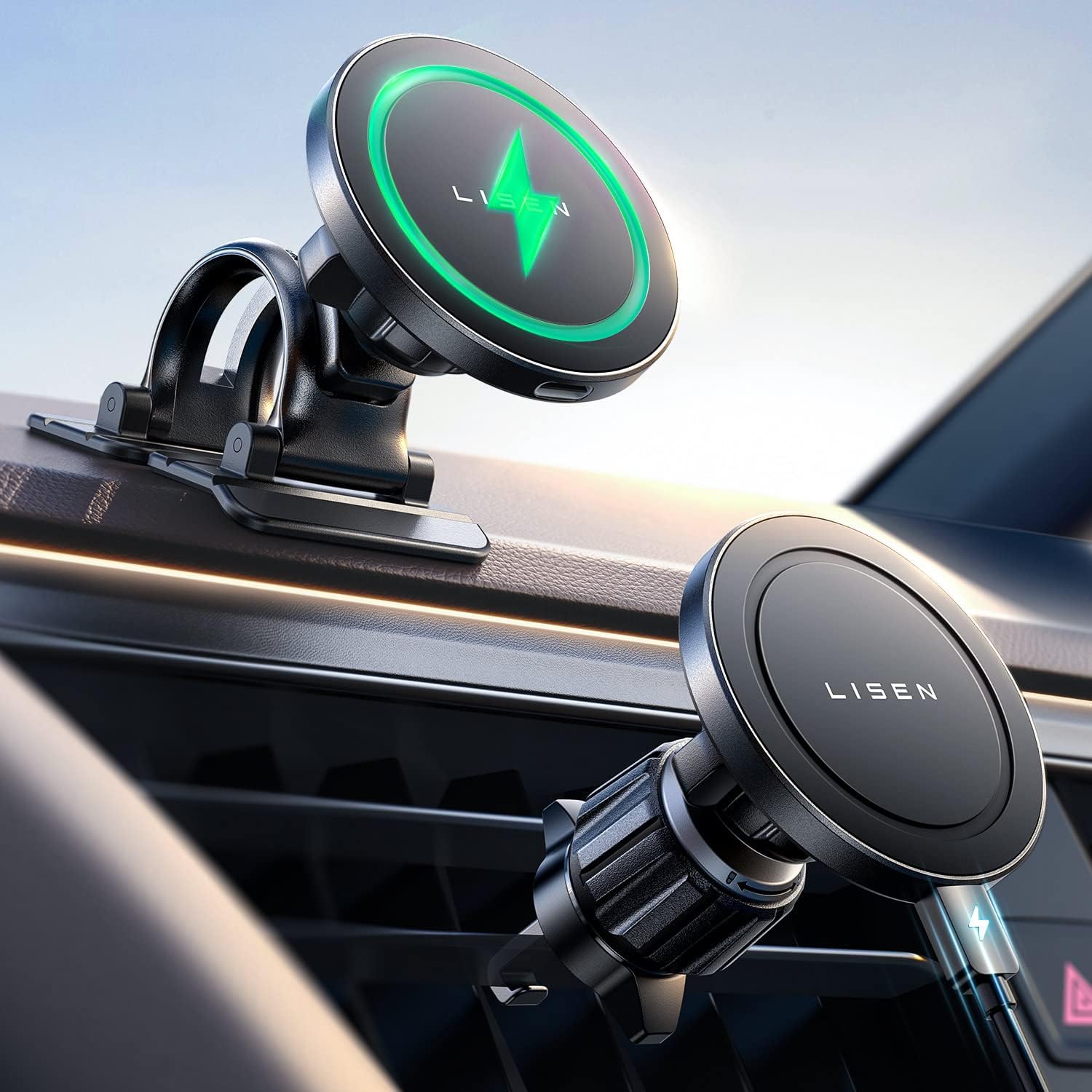 Powerful, Fast, and Secure: The LISEN MagSafe Car Mount Wireless Charger Review