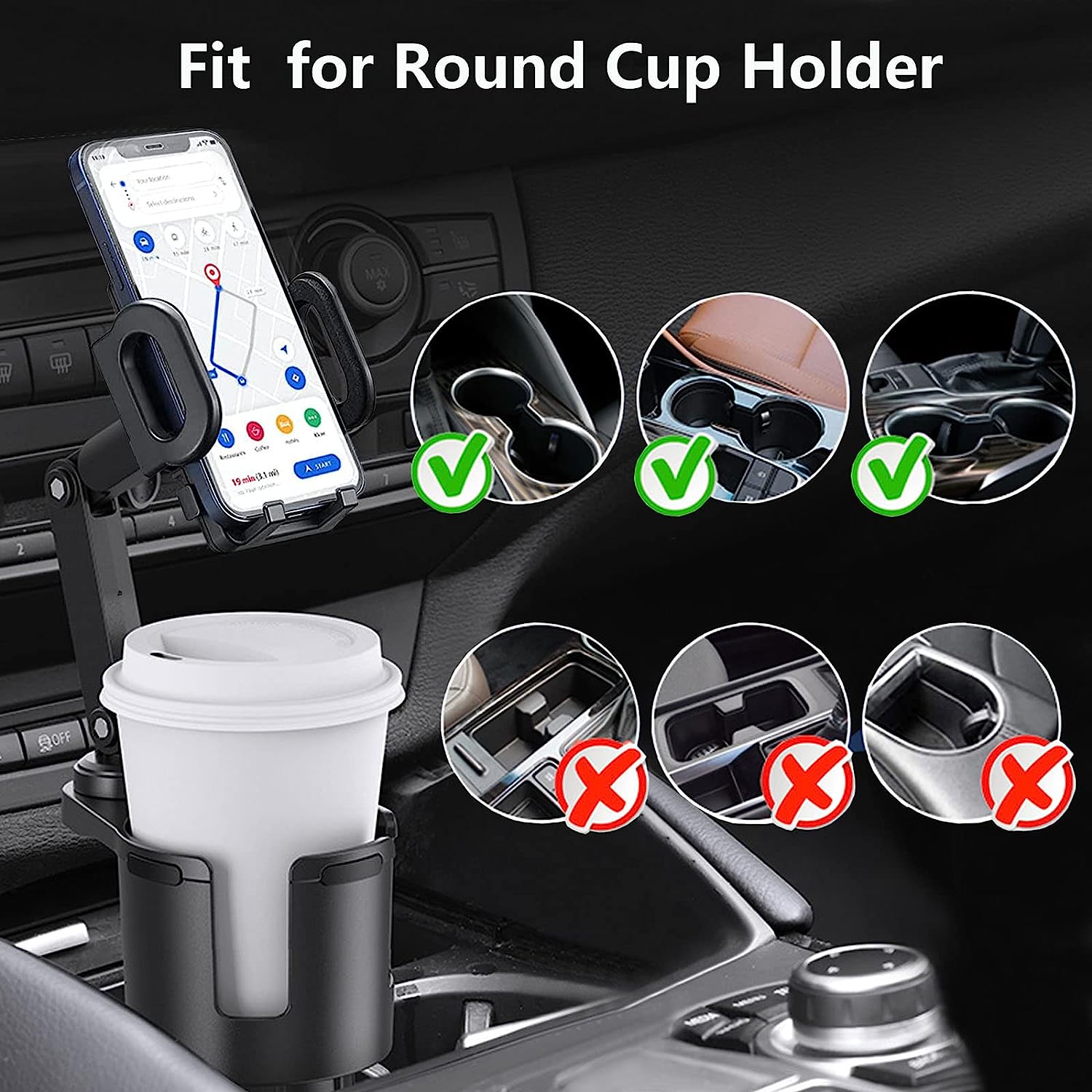 Large Cup Holder Phone Mount