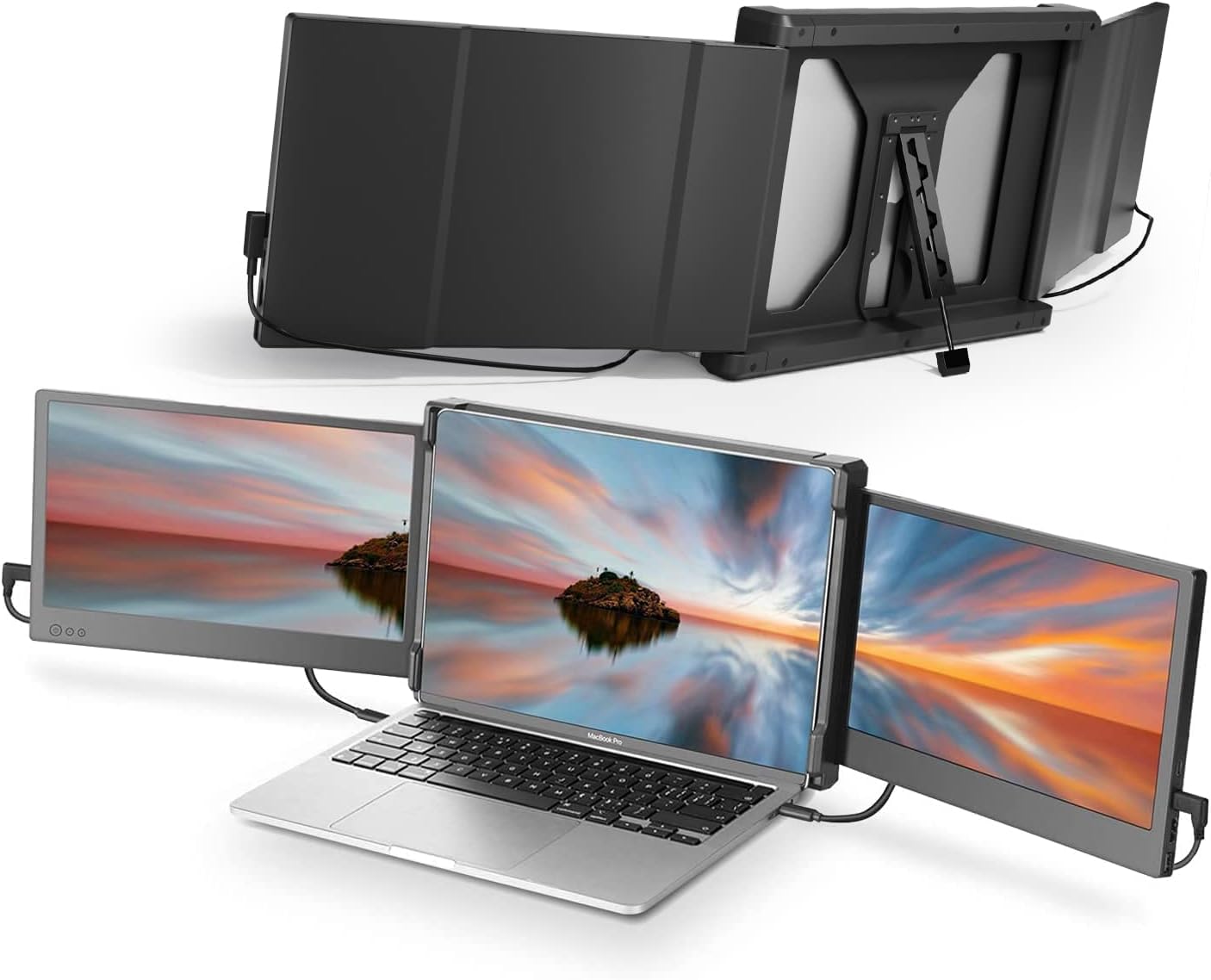 Teamgee Portable Monitor: 12” Full HD Extender for Multi-Screen Productivity