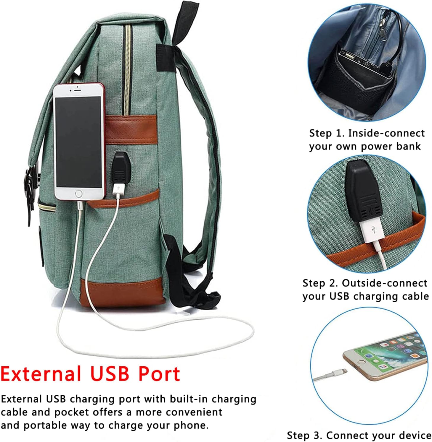 UGRACE Vintage Laptop Backpack Introduction