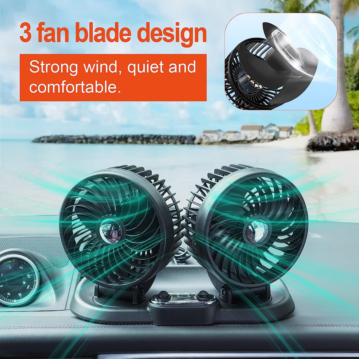 USB Cooling Car Fan