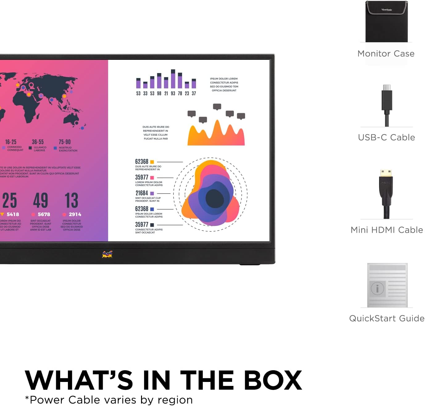 ViewSonic VA1655 Portable Monitor