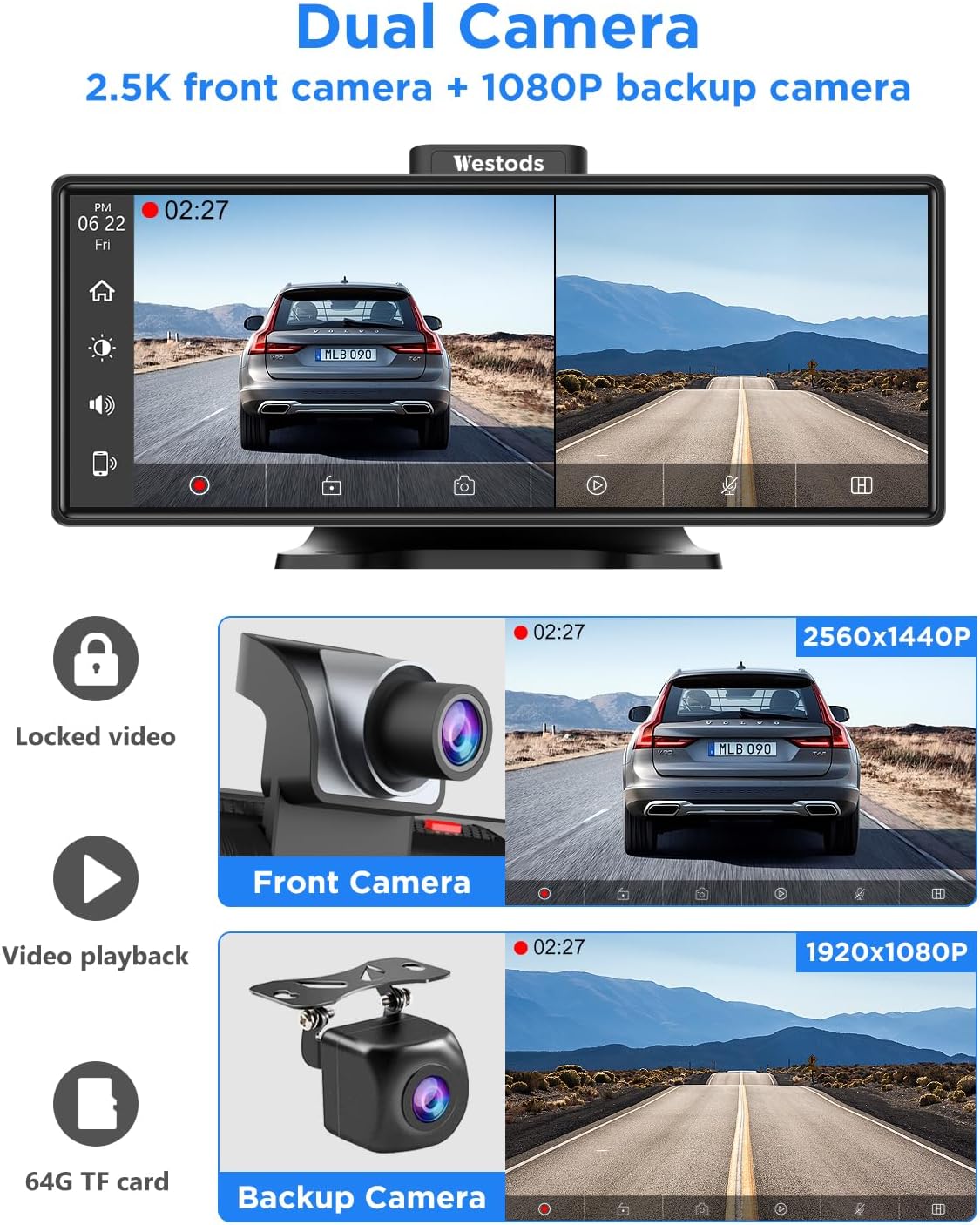 Westods 10.26" Wireless Carplay & Android Auto Introduction